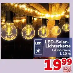 CENTERSHOP LED-Solar-Lichterkette Glühbirnen Angebot