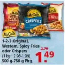 Multi Markt McCain 1-2-3 Original, Western, Spicy Fries oder Crispers Angebot