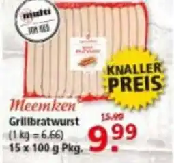 Multi Markt Meemken Grillbratwurst Angebot