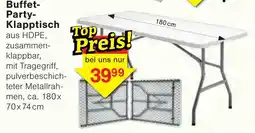 Wiglo Wunderland Buffet-Party-Klapptisch Angebot