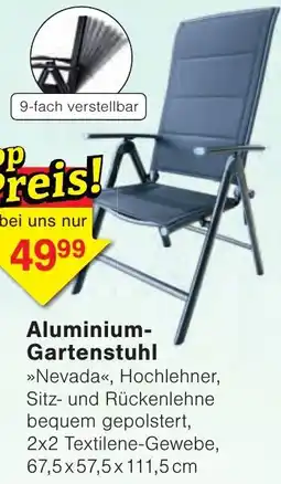 Wiglo Wunderland Aluminium-Gartenstuhl Angebot