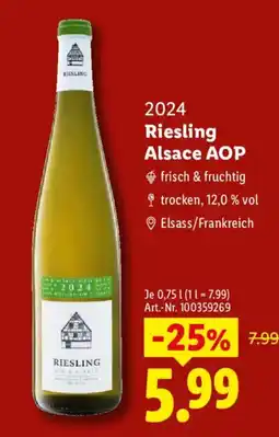 Lidl Riesling Angebot