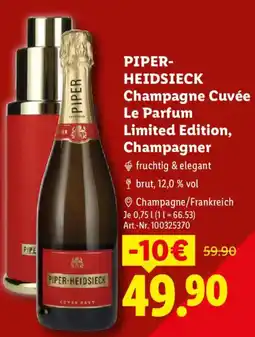 Lidl Piper-Heidsieck Champagne Cuvée Le Parfum Limited Edition Angebot