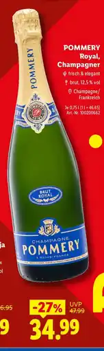 Lidl POMMERY Royal, Champagner Angebot