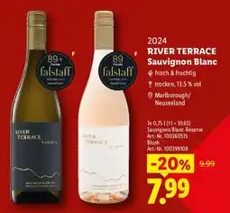 Lidl RIVER TERRACE Sauvignon Blanc Reserve Angebot