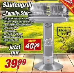 Posten Börse Säulengrill "Family Star" Angebot