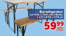 CENTERSHOP Bierzeltgarnitur aus Holz Angebot