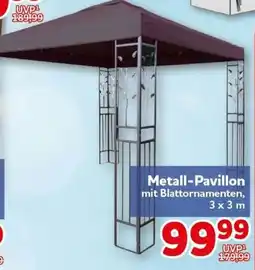 CENTERSHOP Metall-Pavillon mit Blattornamenten Angebot