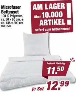 Poco Microfaser Bettenset Angebot