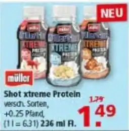 Multi Markt müller Shot xtreme Protein Angebot