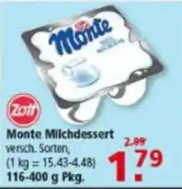 Multi Markt Zott Monte Milchdessert Angebot