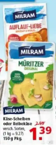 Multi Markt Milram Käse-Scheiben oder Reibekäse Angebot