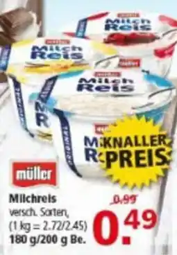 Multi Markt müller Milchreis Angebot