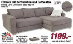 Poco Ecksofa mit Bettfunktion und Bettkasten Angebot