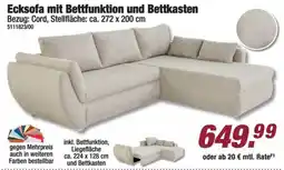 Poco Ecksofa mit Bettfunktion und Bettkasten Angebot