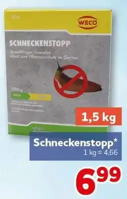 CENTERSHOP WECO Schneckenstopp Angebot