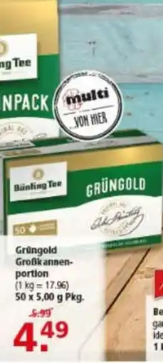 Multi Markt Bübling Tee Grüngold Angebot