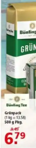 Multi Markt Bünling Tee Grünpack Angebot