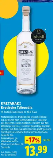 Lidl KRETARAKI Kretische Tsikoudia Angebot