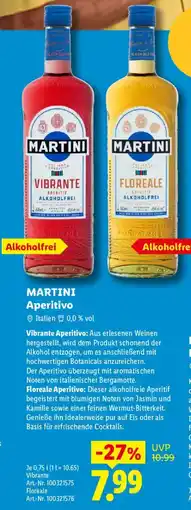 Lidl MARTINI Aperitivo Angebot