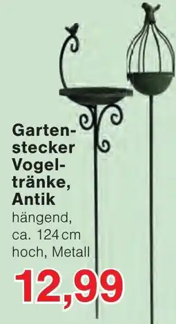 Wiglo Wunderland Gartenstecker Vogeltränke, Antik Angebot