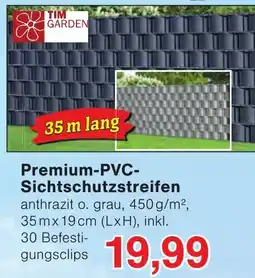 Wiglo Wunderland Premium-PVC-Sichtschutzstreifen anthrazit o. grau Angebot