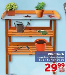 CENTERSHOP Pflanztisch verzinkte Arbeitsfläche Angebot