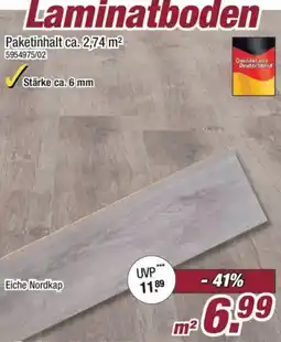 Poco Laminatboden Eiche Nordkap Angebot