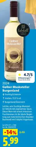 Lidl Gelber Muskateller Angebot