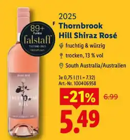 Lidl Thornbrook Hill Shiraz Rosé Angebot