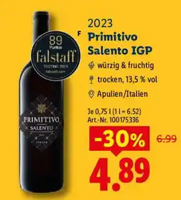 Lidl Primitivo Salento IGP Angebot