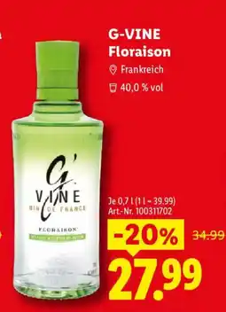 Lidl G-VINE Floraison Angebot