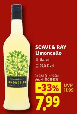 Lidl SCAVI & RAY Limoncello Angebot