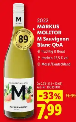 Lidl MARKUS MOLITOR M Sauvignon Blanc QbA Angebot