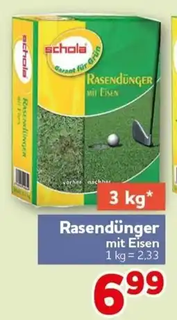 CENTERSHOP schola Rasendünger mit Eisen Angebot