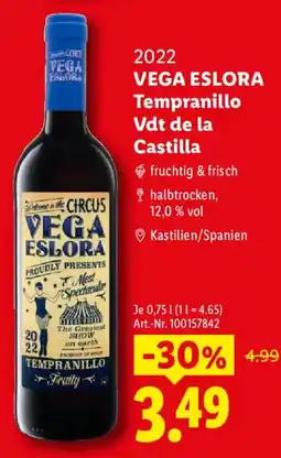 Lidl VEGA ESLORA Tempranillo Angebot