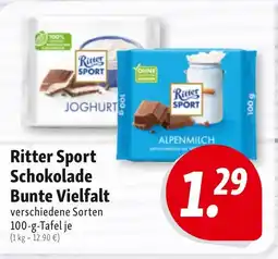 Nah & Frisch Ritter Sport Schokolade Bunte Vielfalt Angebot