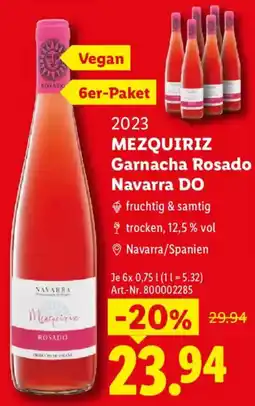 Lidl MEZQUIRIZ Garnacha Rosado Angebot