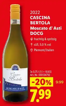 Lidl Cascina Bertola Moscato d'Asti DOCG Angebot