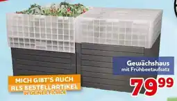 CENTERSHOP Gewächshaus mit Frühbeetaufsatz Angebot