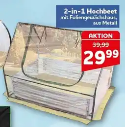 CENTERSHOP 2-in-1 Hochbeet mit Foliengewächshaus, aus Metall Angebot
