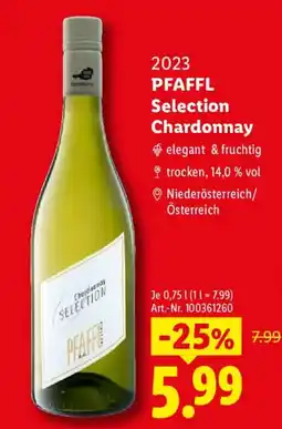Lidl PFAFFL Selection Chardonnay Angebot