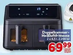 CENTERSHOP Doppelkammer-Heißluftfritteuse Angebot