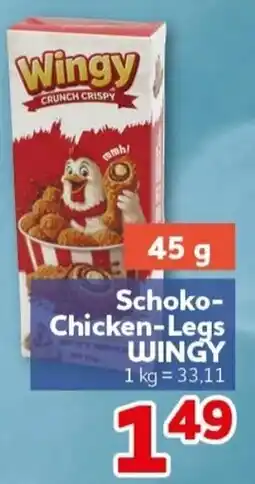 CENTERSHOP Wingy Schoko-Chicken-Legs Angebot