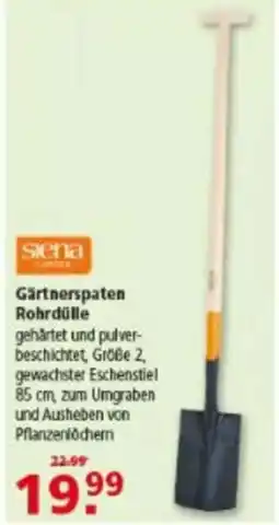 Multi Markt siena Gärtnerspaten Rohrdülle Angebot