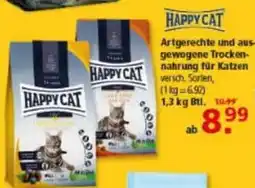 Multi Markt HAPPY CAT Artgerechte und ausgewogene Trockenfutter Angebot