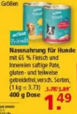 Multi Markt active Friends Nassnahrung für Hunde Angebot