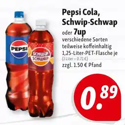 Nah & Frisch Pepsi Cola, Schwip-Schwap oder 7up Angebot