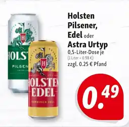 Nah & Frisch Holsten Pilsener, Edel oder Astra Urtyp Angebot
