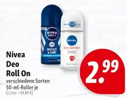 Nah & Frisch Nivea Deo Roll On Angebot